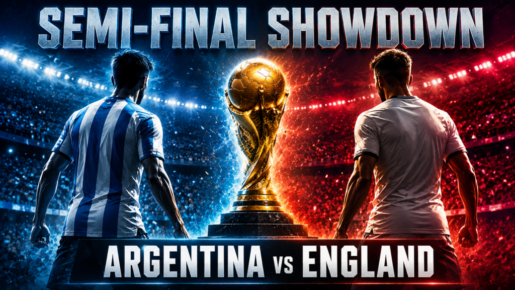 Argentina vs England Today: Messi and Kane Collide for a Place in the World Cup Final