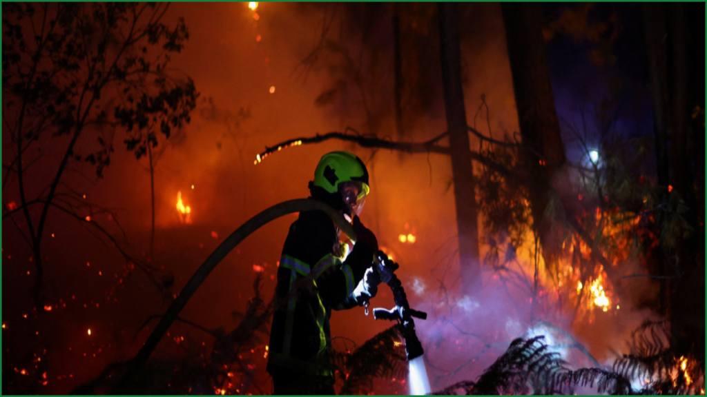 France Battles Destructive Wildfires as 55,000 People Evacuate