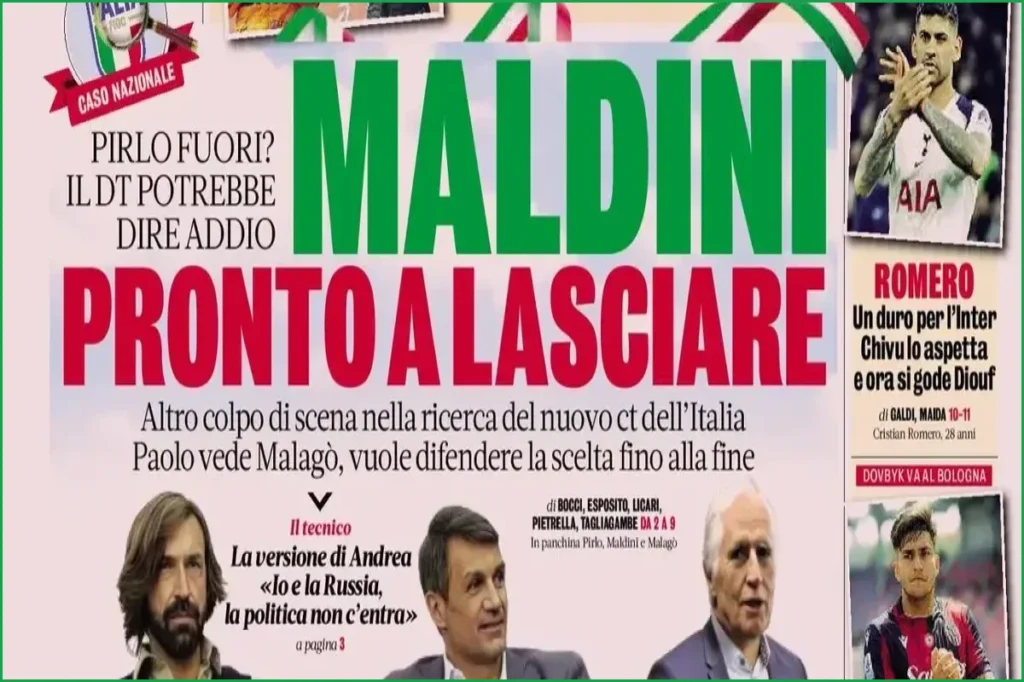 Italy Coaching Search in Chaos as Maldini Considers Exit
