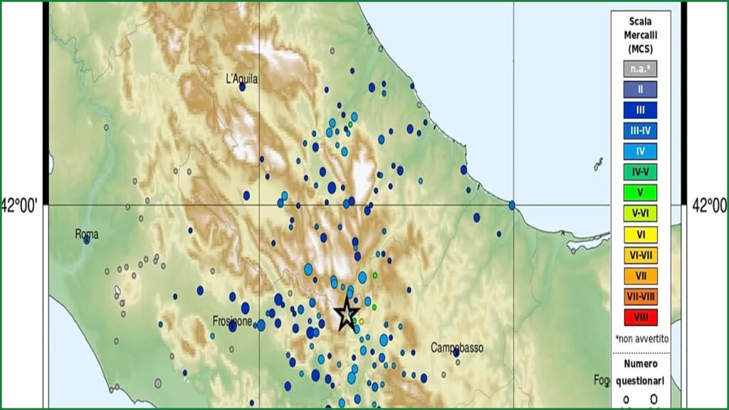 Magnitude 4.1 Earthquake Strikes Italy’s Isernia Province