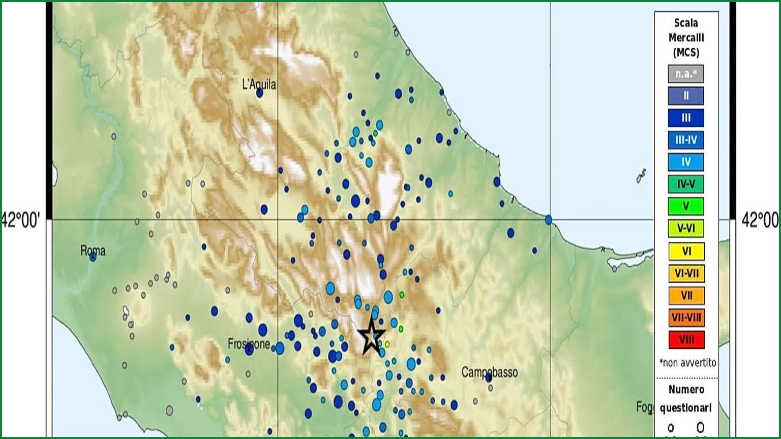Magnitude 4.1 Earthquake Strikes Italy’s Isernia Province