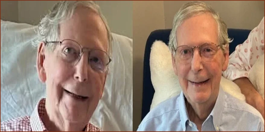 Online Conspiracy Theories Follow New Mitch McConnell Health Photo