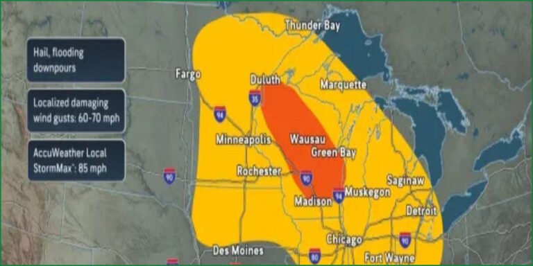 Severe Storms and Flash Floods Threaten Midwest and East Coast