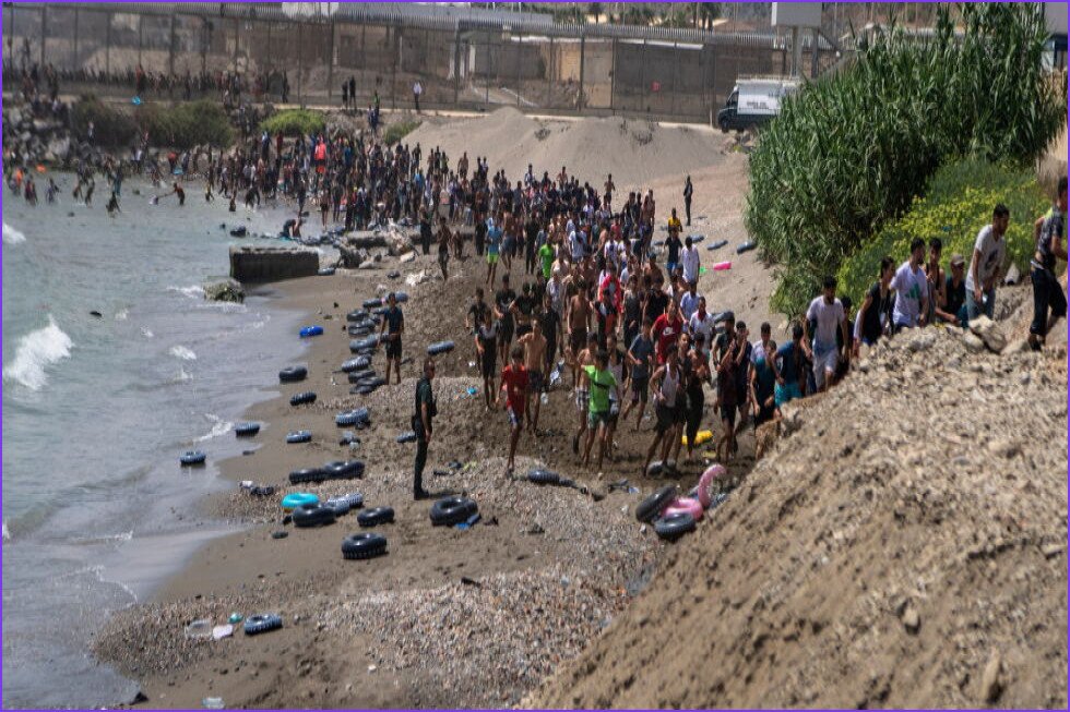 Spain Deploys Military After Thousands Cross into Ceuta