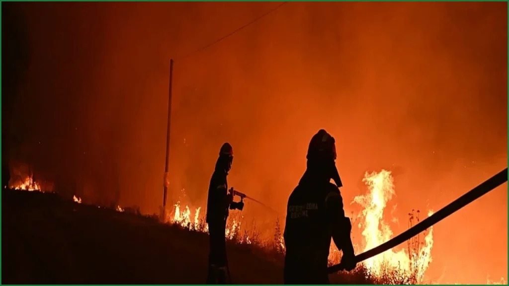 Three firefighters die as strong winds fuel Greek