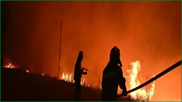 Three firefighters die as strong winds fuel Greek