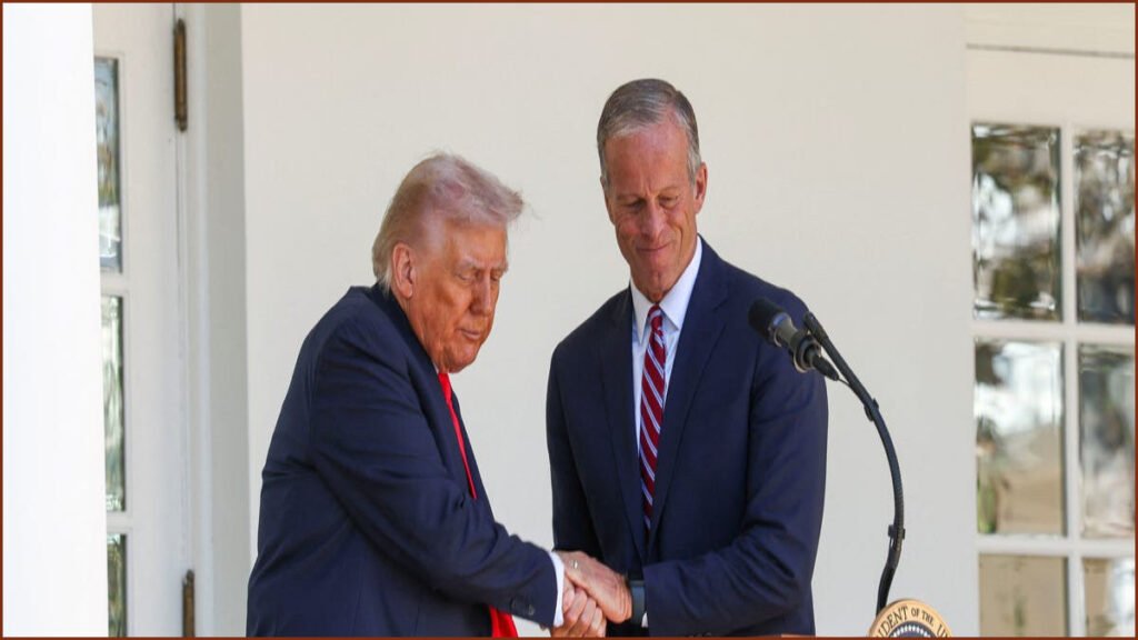 Trump Presses Thune to Delay Senate Recess for Voting Bill