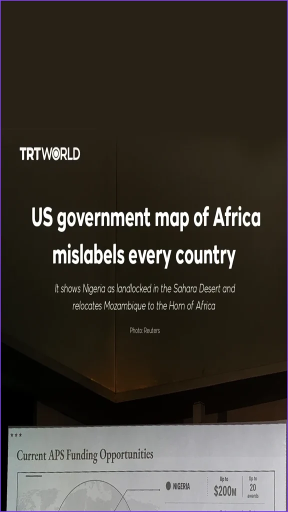 US Government Map of Africa Contains Massive Labeling Errors