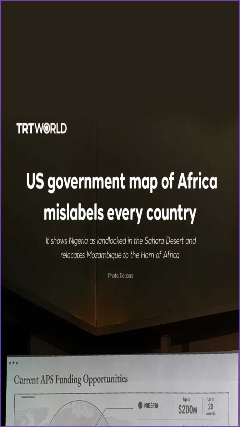 US Government Map of Africa Contains Massive Labeling Errors