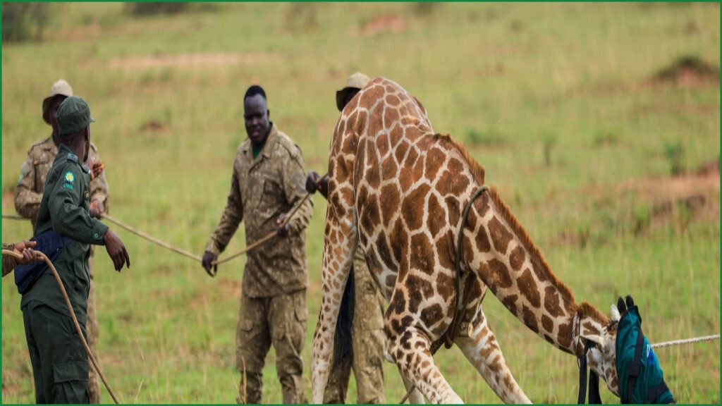 Uganda Relocates Endangered Giraffes to Escape Oil Drilling