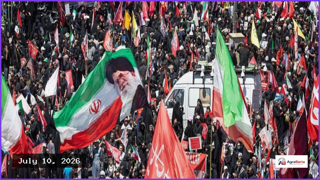 Massive Crowds Gather in Mashhad for Ayatollah Khamenei’s Burial
