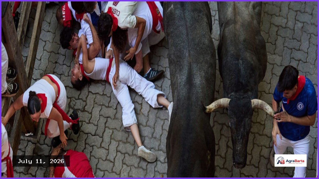 Runner Gored in Face During Pamplona’s San Fermin Bull Run
