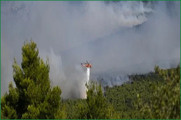 2 Firefighting Helicopters Collide in Greece Amid Wildfires