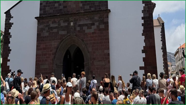 Funchal Cathedral Wedding Draws Crowds Expecting Cristiano Ronaldo