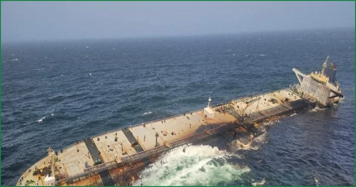 Grounded Russian Tanker Leaks Oil Off Oman Coast