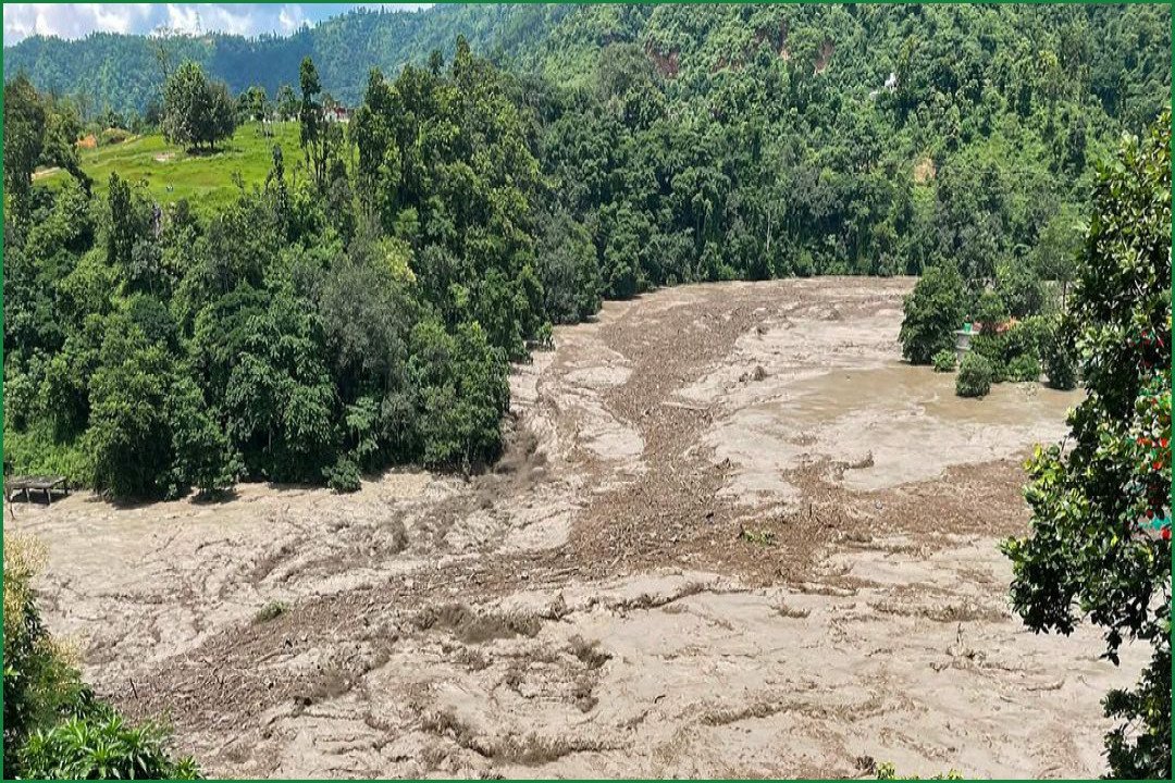 Massive Flood Damages Roads, Power in Northern Nepal’s Rasuwa District