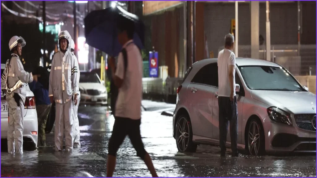 One Dead as Record Rainfall Floods Tokyo Area
