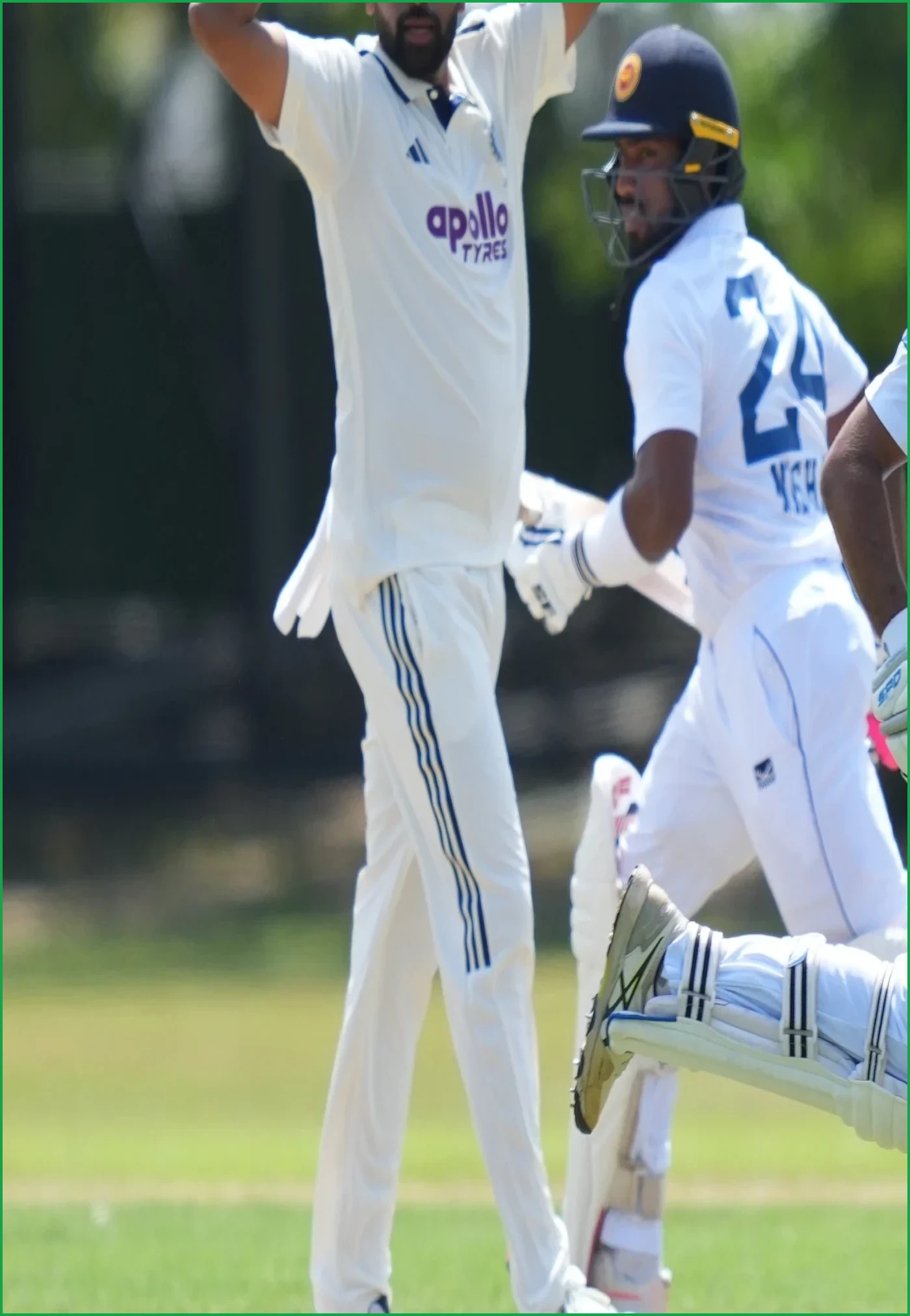 SLC XI Batters Test Indian Bowlers in Tour Opener