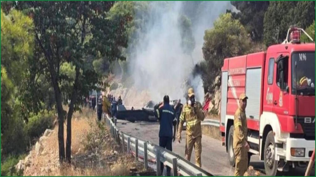 Two Dead After Firefighting Helicopters Collide in Greece