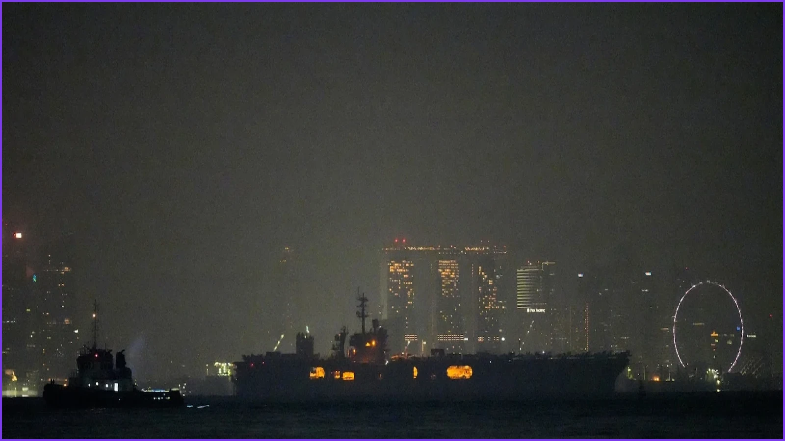 USS Abraham Lincoln Transits Singapore Following Middle East Deployment