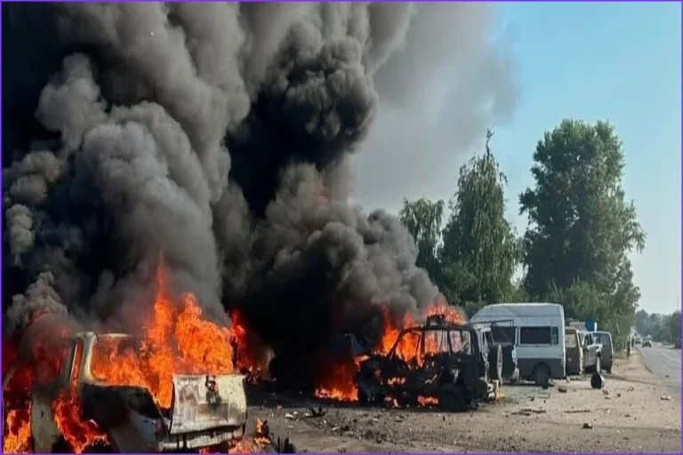 Ukraine Launches Massive Drone Blitz as Russian Strike Kills 10