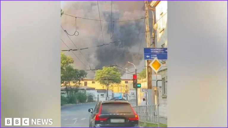 Ukrainian Drone Strike Damages Russian Grain Terminals in Novorossiysk