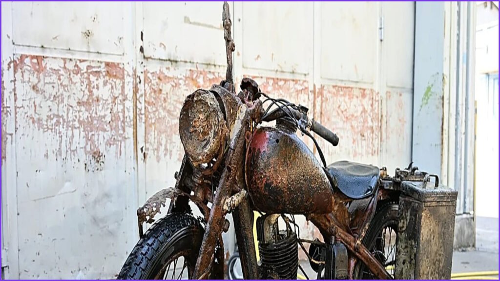 WWII Wehrmacht Motorcycle Recovered From Danube River in Budapest