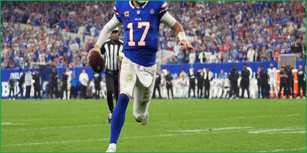 Josh Allen's Five Touchdowns Lead Bills Past Lions 41-31