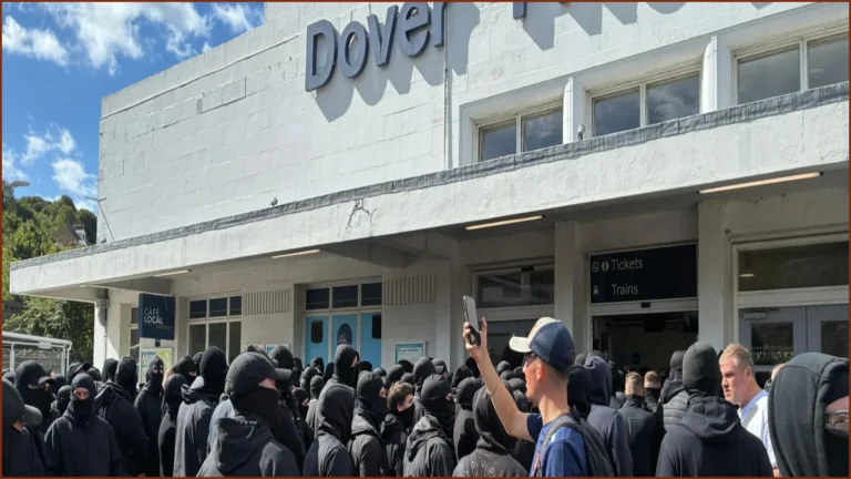 Masked ‘Stop the Boats’ Protesters Block Port of Dover