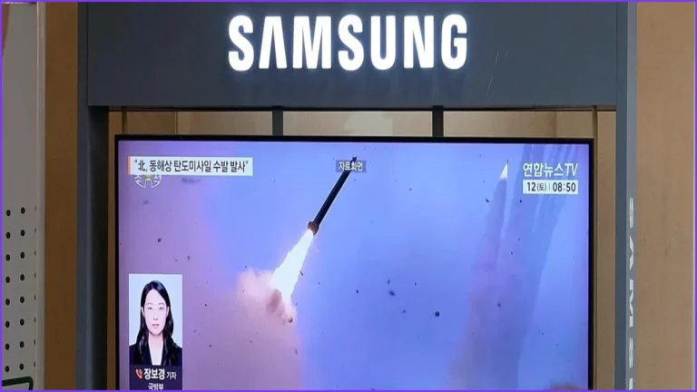 North Korea launches ‘suspected ballistic missile’ into East