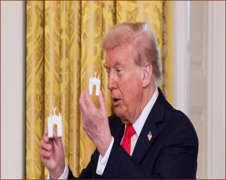 Trump Claims Triumphal Arch Will Be Military Storage Complex