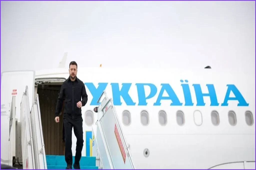 Zelenskyy’s Plane Nearly Struck by Drone Departing Moldova