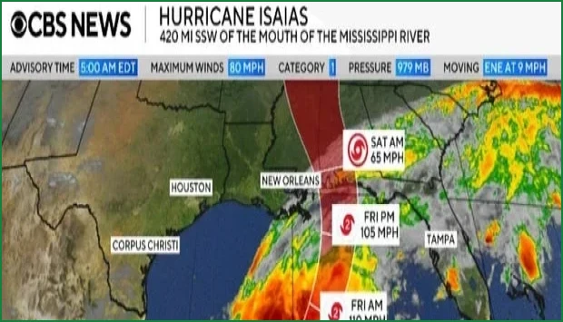 Hurricane Isaias Targets Gulf Coast as First 2026 Storm