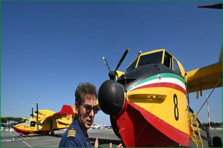 Italy’s Firefighting Aircraft Return Following Intense Wildfire Season