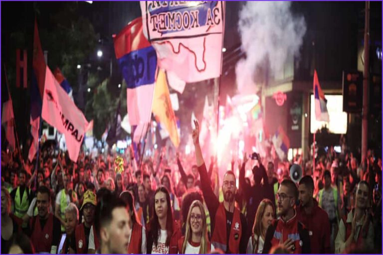 Massive Student-Led Rally Marches in Belgrade Before Serbian Election