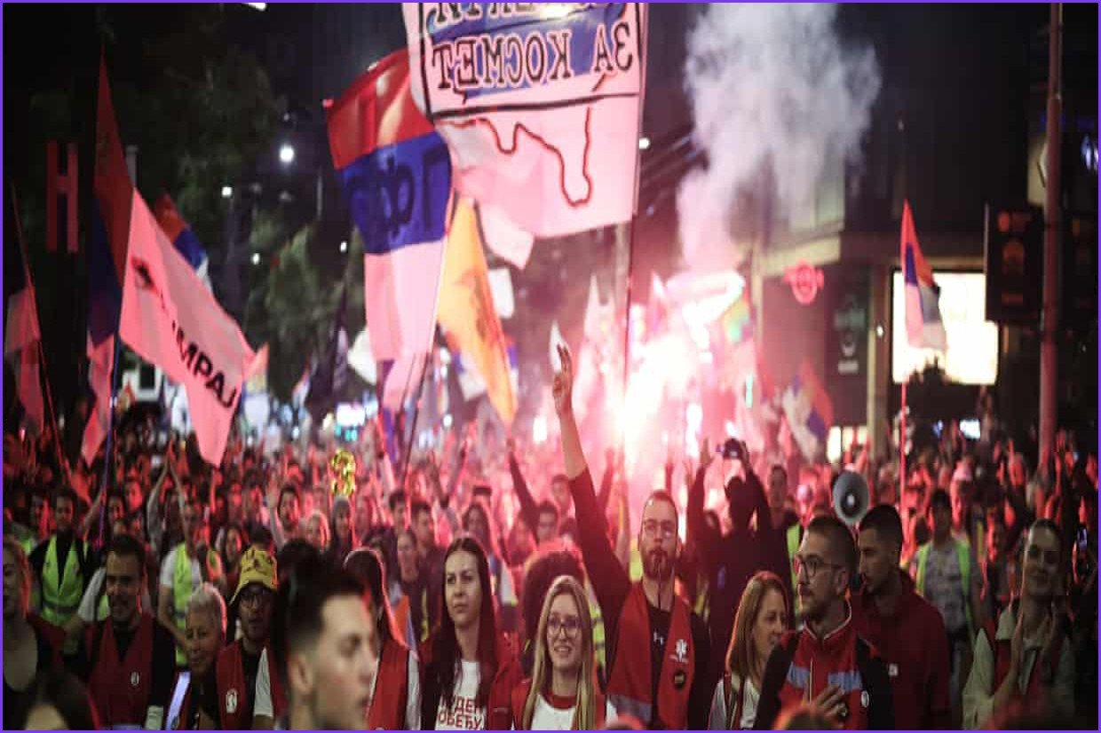 Massive Student-Led Rally Marches in Belgrade Before Serbian Election