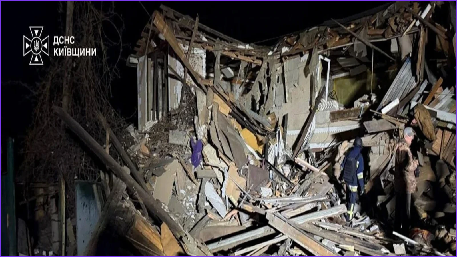 Russian Missile and Drone Strikes Kill Four in Kyiv Region