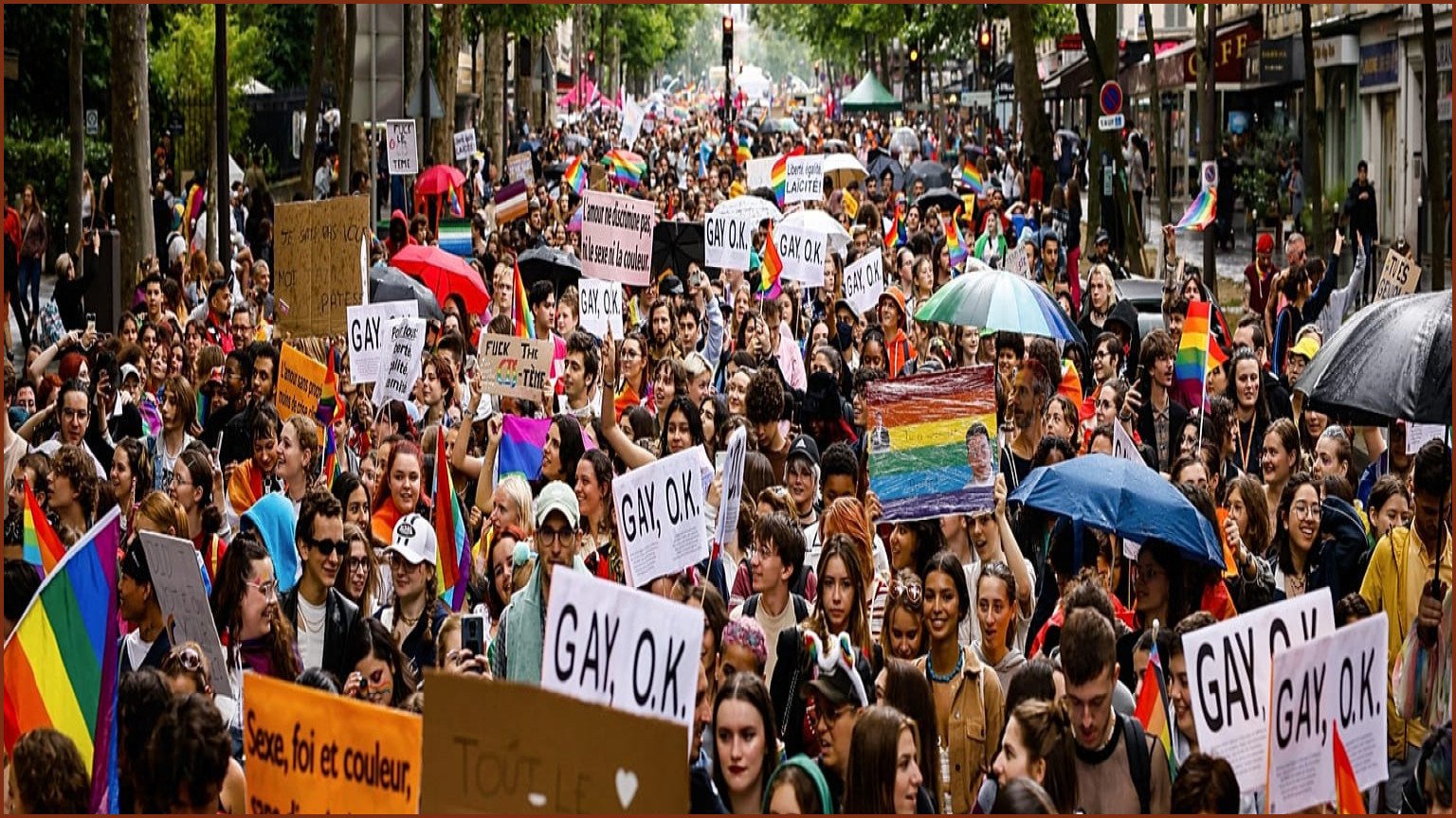 Tens of Thousands March in Paris for Pride Event