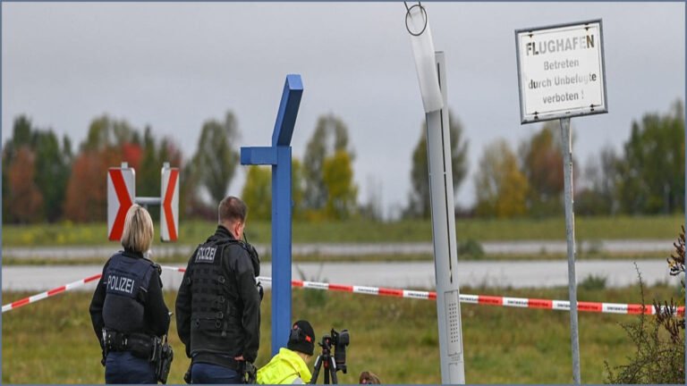 Two Men Surrender After Crashing Car Into Leipzig Airport Fence