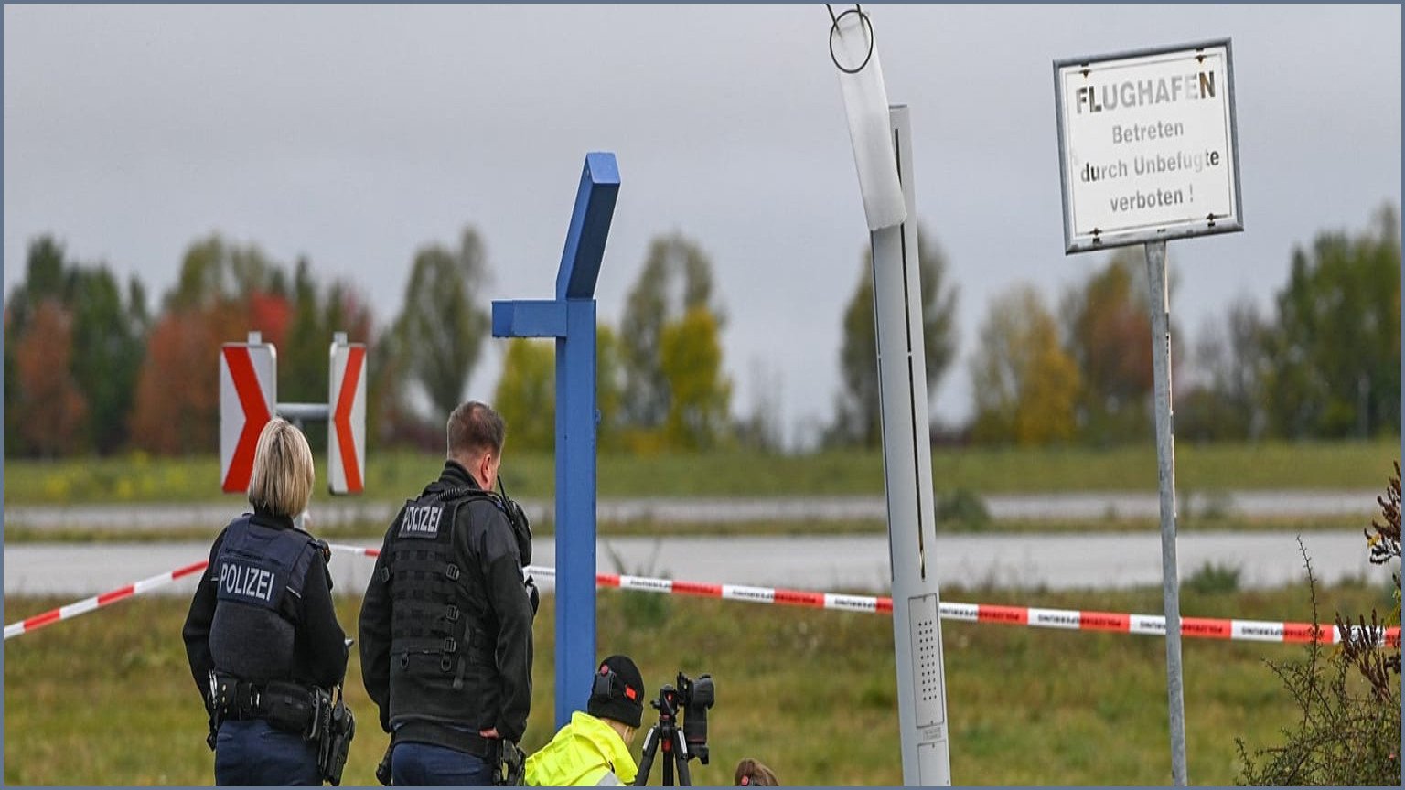 Two Men Surrender After Crashing Car Into Leipzig Airport Fence